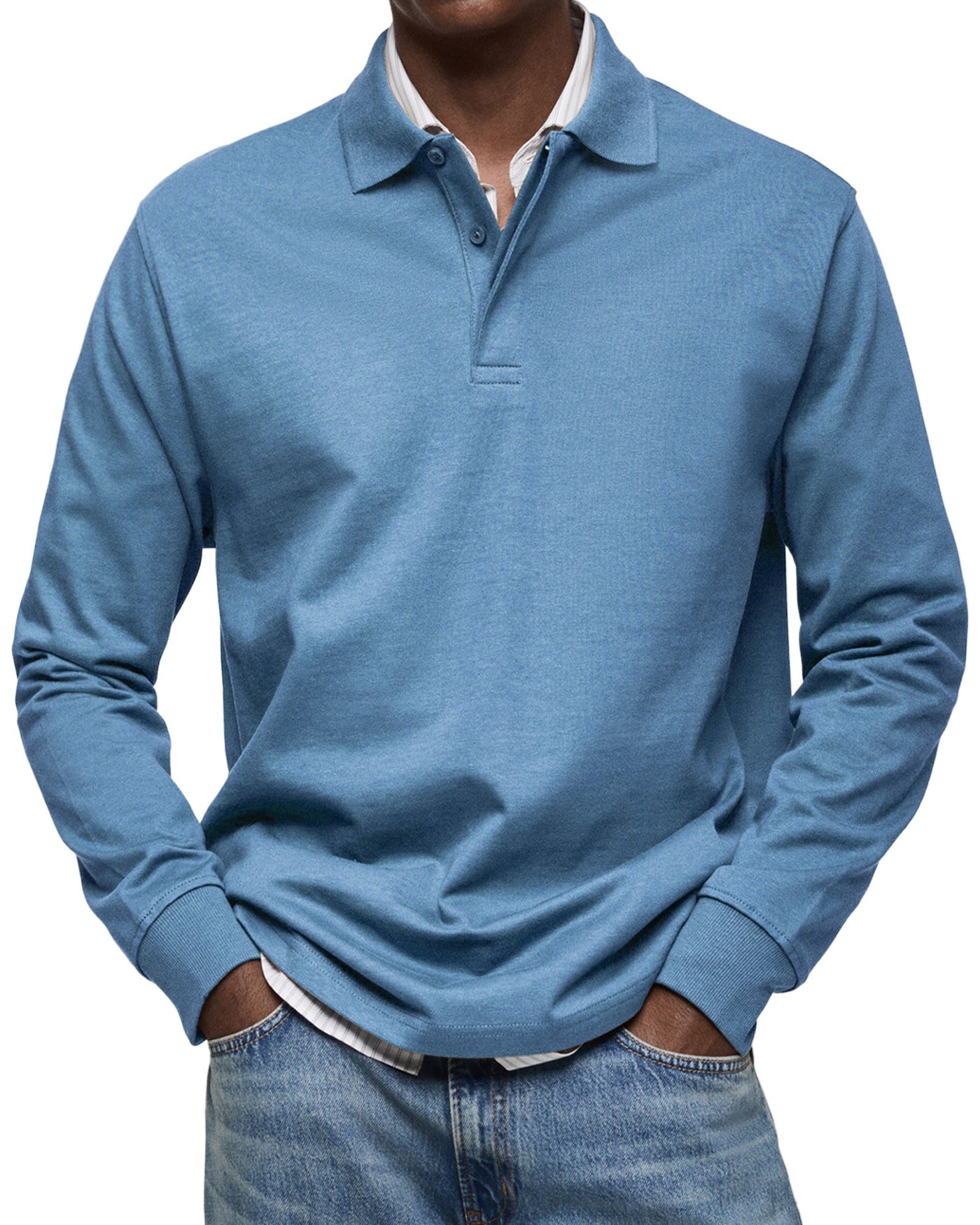 Torsten™ | Casual Poloshirt med Lange Ærmer
