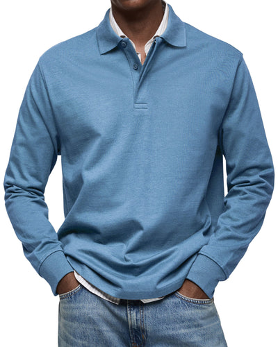 Torsten™ | Casual Poloshirt med Lange Ærmer