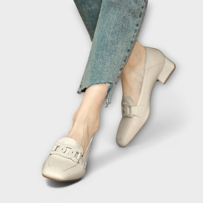 Monika™ | Elegante mokkasiner med hæl