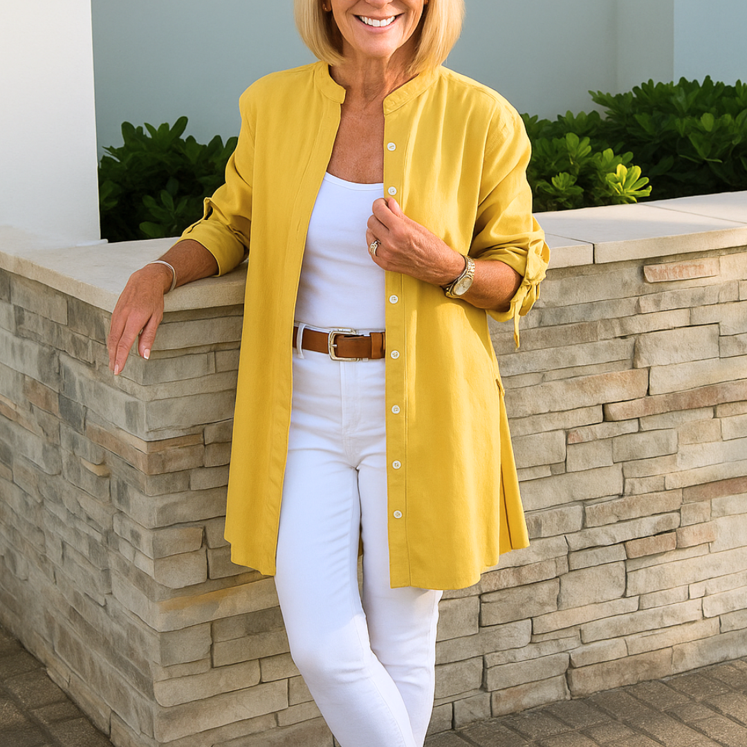 Louise™ | Elegant skjorte bluse med sløjfeærmer