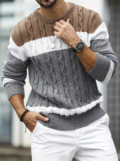Kim | Elegant patchwork sweater