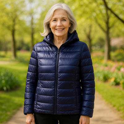 Ulla Quilted Mid Jacket | Dark Blue