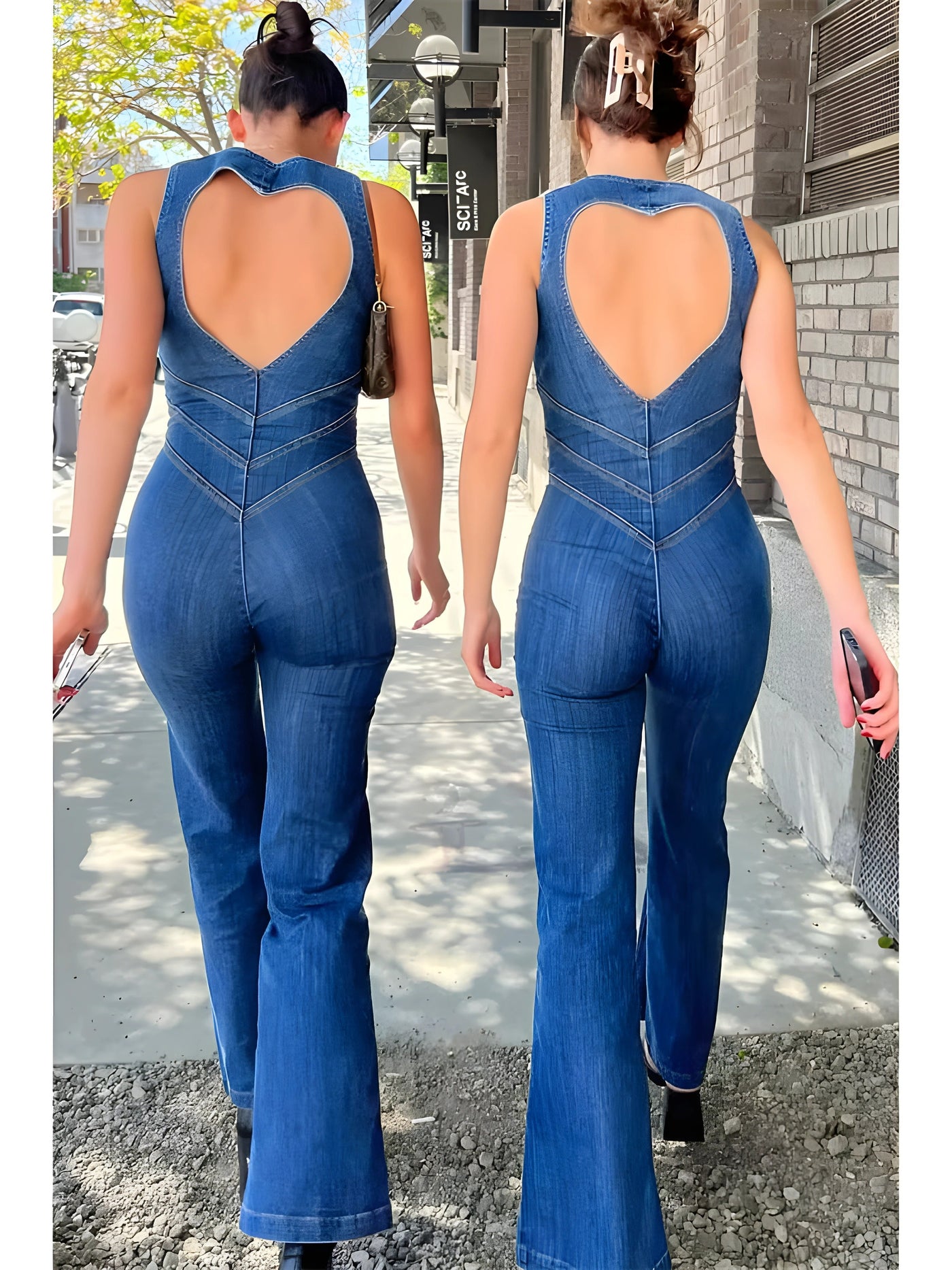 Julie™ | Denim Buksedragt