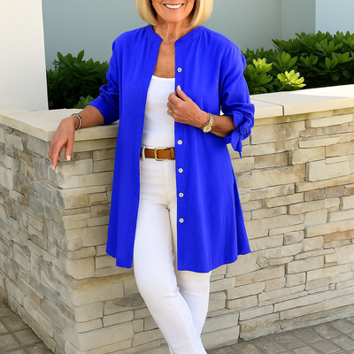 Louise™ | Elegant skjorte bluse med sløjfeærmer