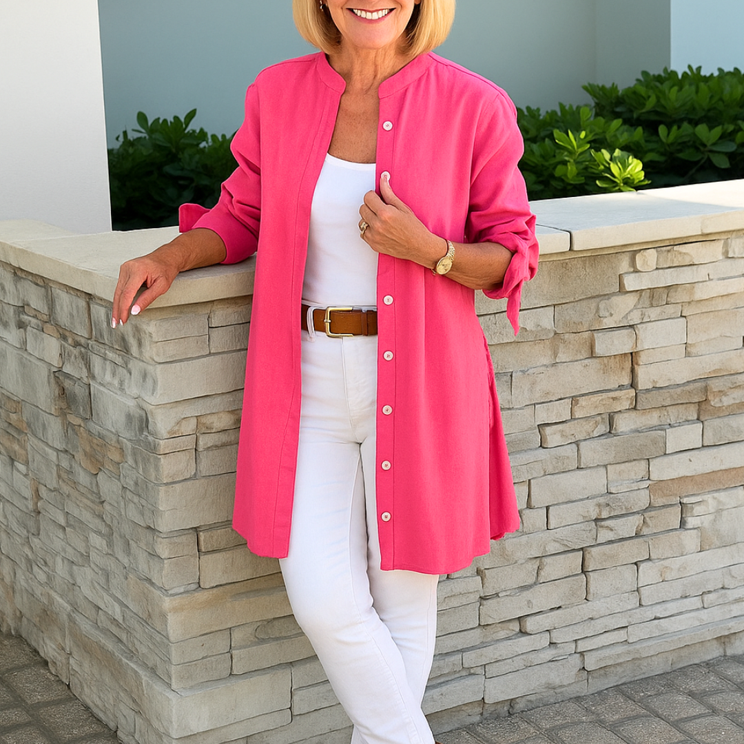 Louise™ | Elegant skjorte bluse med sløjfeærmer