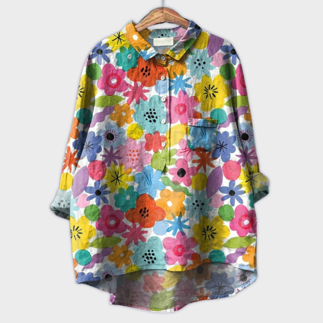 Blomster | Håndlavet Kvindebluse