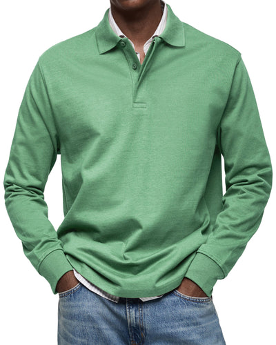 Torsten™ | Casual Poloshirt med Lange Ærmer