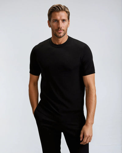 Cashwool T-shirt Sort