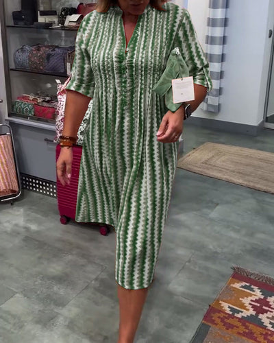 Kjole Med Bølgemønster