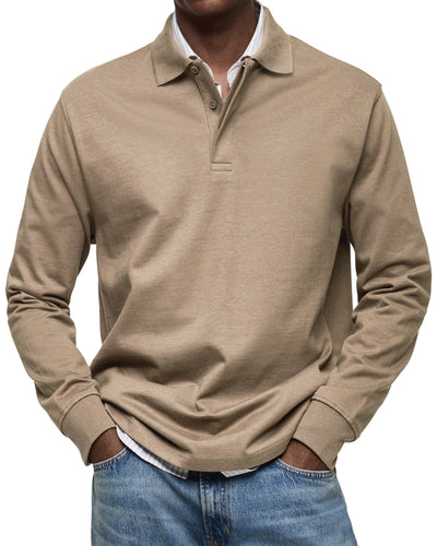 Torsten™ | Casual Poloshirt med Lange Ærmer