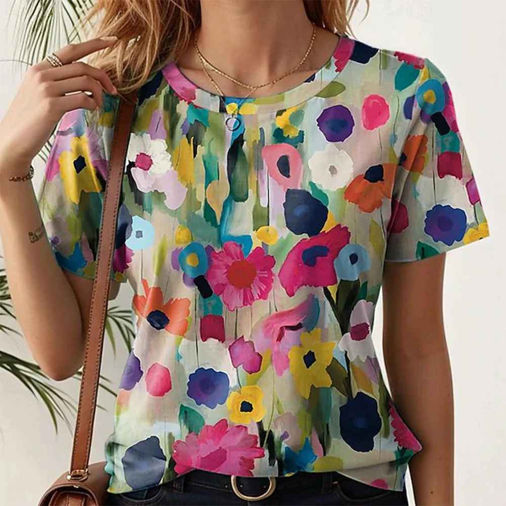 Ella™ – blomsteret bluse