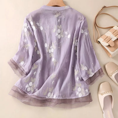 Emma – Let og Elegant Bomuldsbluse