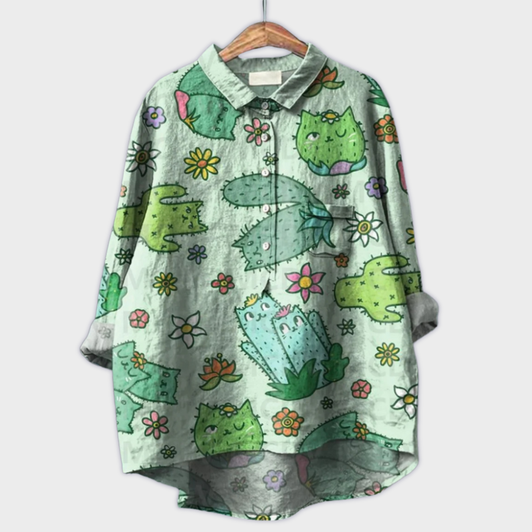 Blomster | Håndlavet Kvindebluse