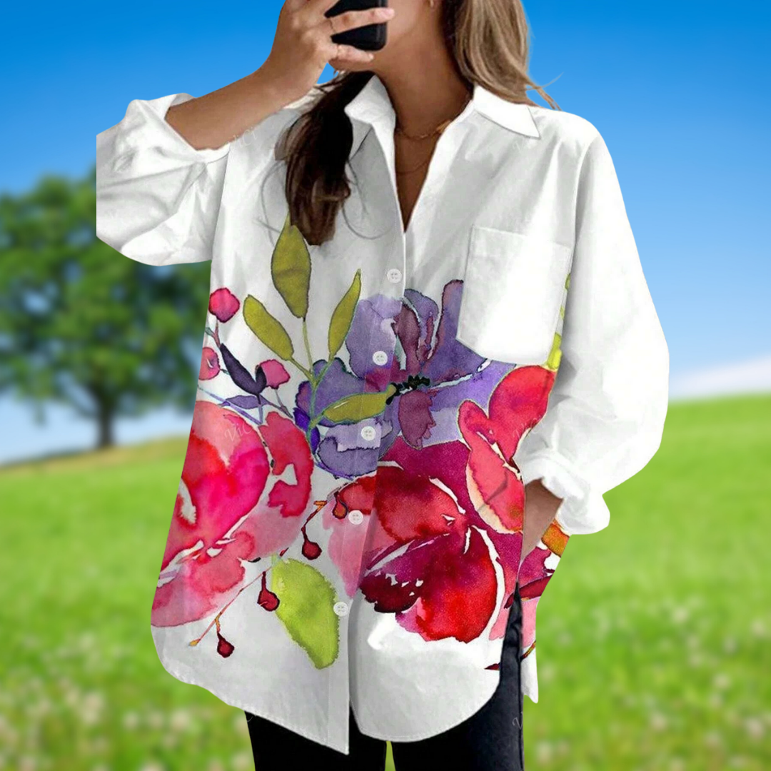 Evelora™ – bluse med blomsterprint