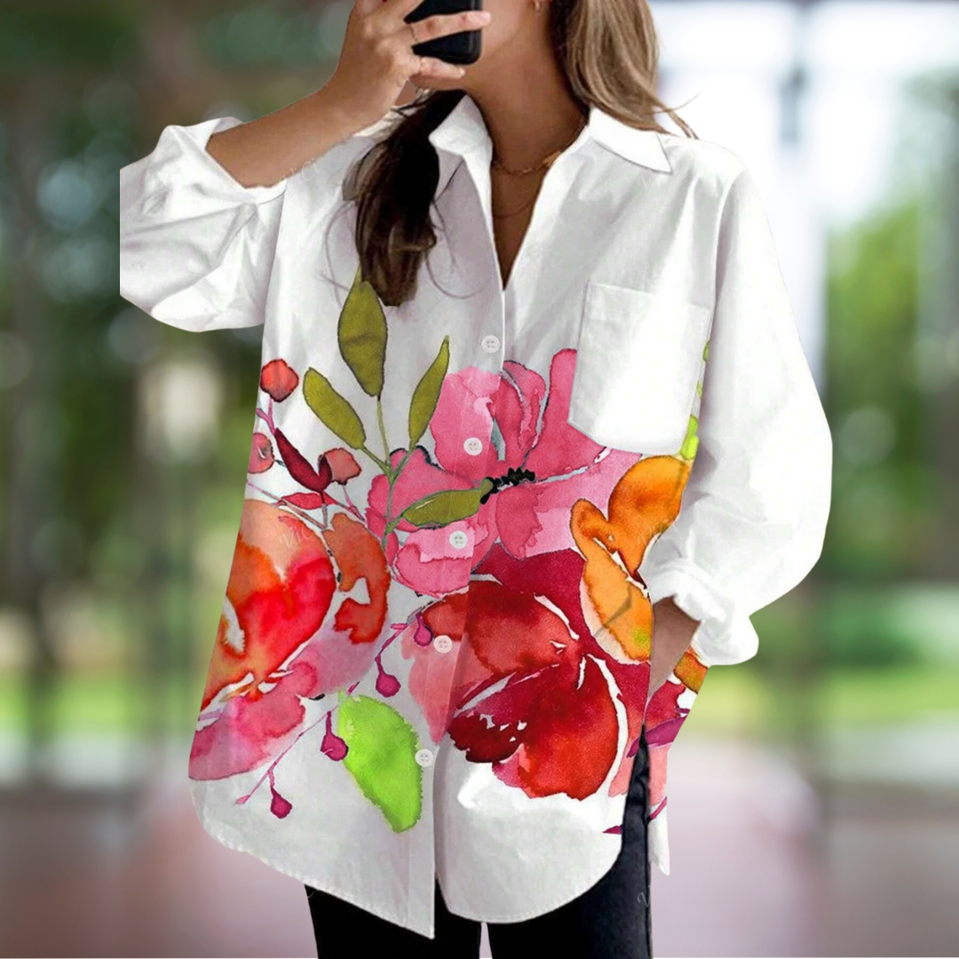 Evelora™ – bluse med blomsterprint