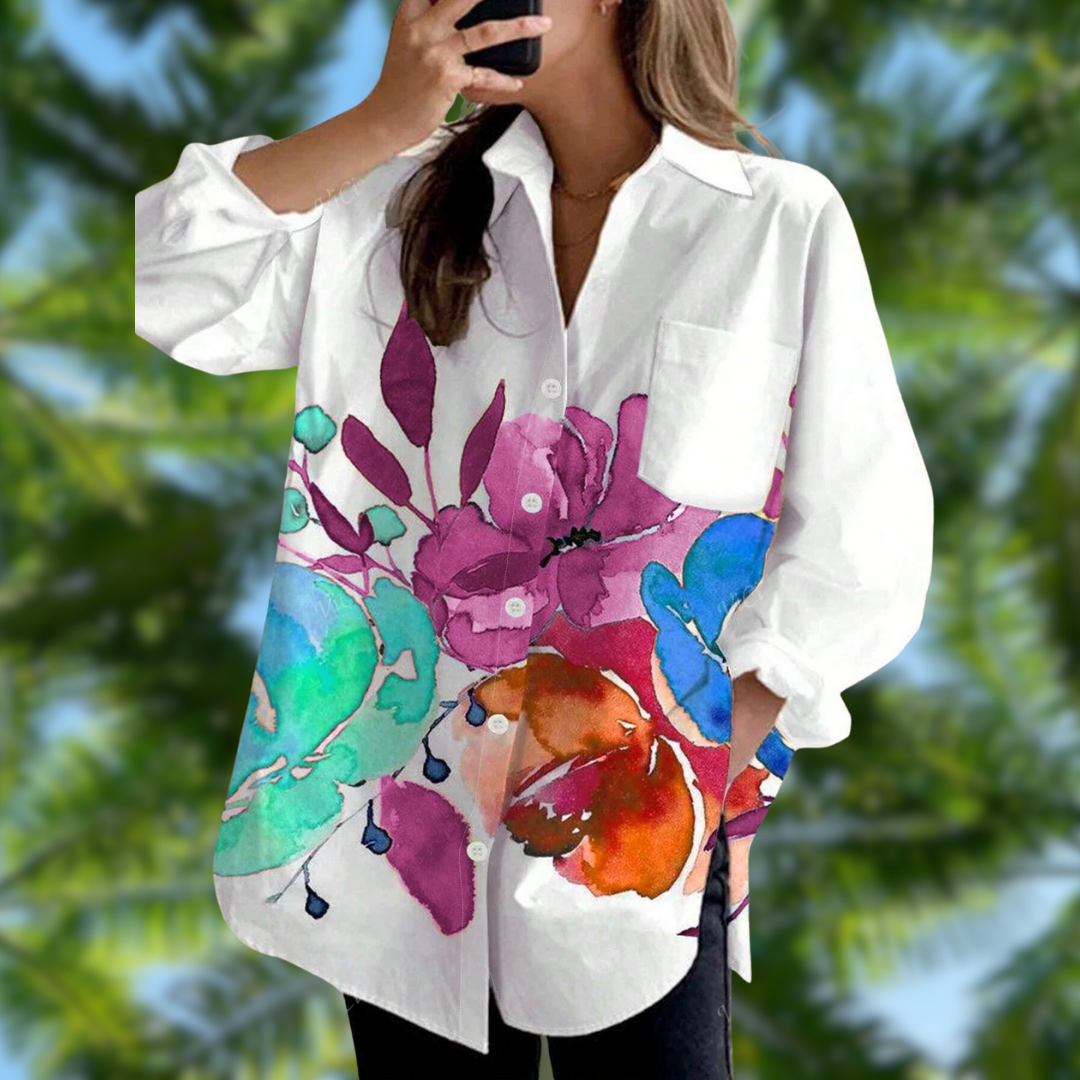 Evelora™ – bluse med blomsterprint