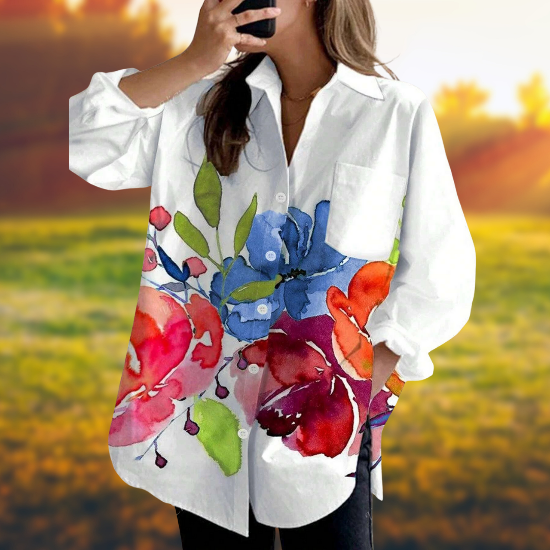 Evelora™ – bluse med blomsterprint