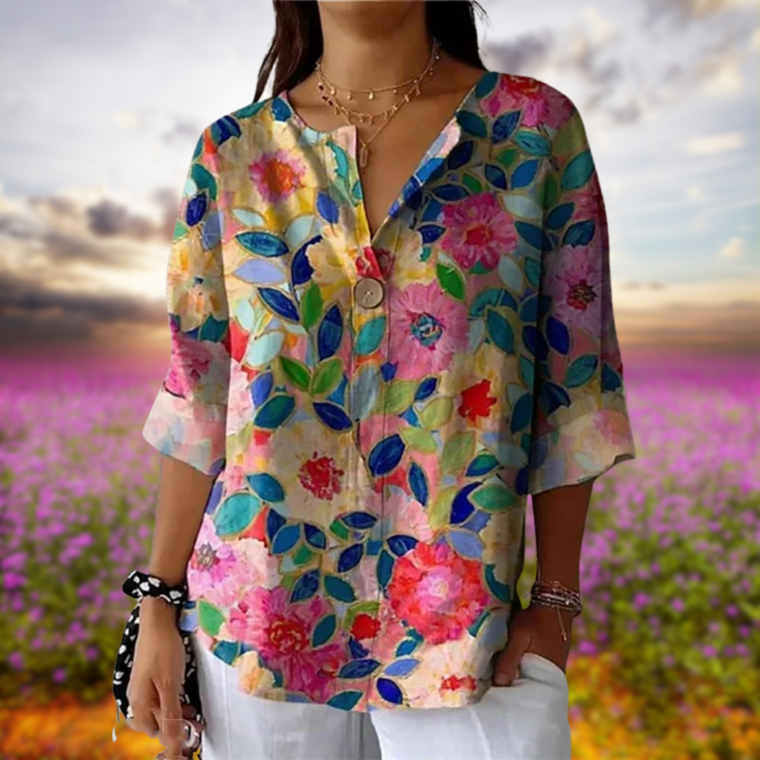 Evarelle™ – blomstrede bluse