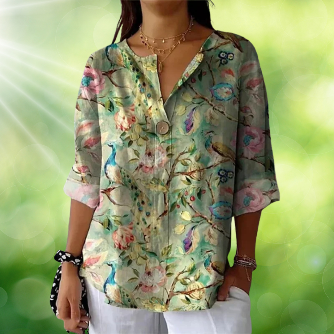 Arlyssa™ – blomstrete bluse