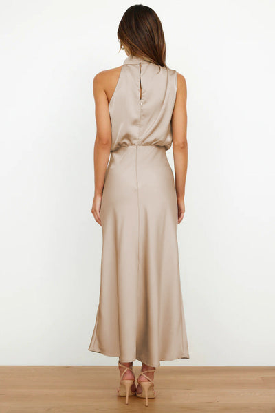 Lydia | Lang Halterneck Kjole