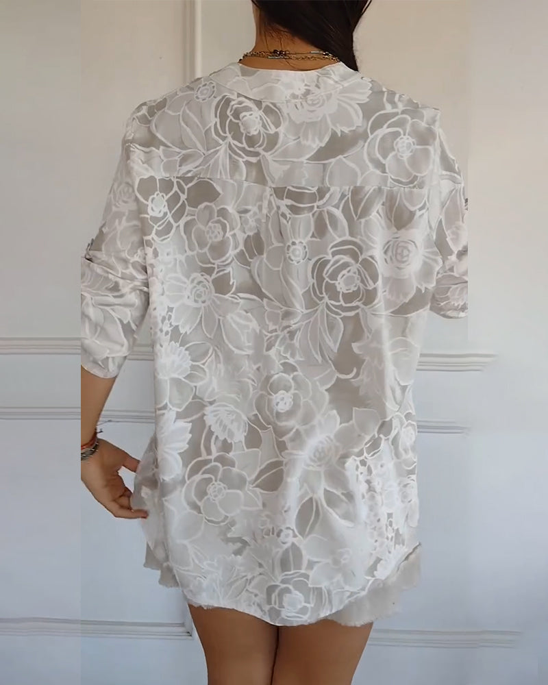 Sandra | Blomstret Bluse