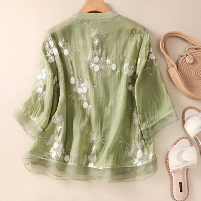 Emma – Let og Elegant Bomuldsbluse