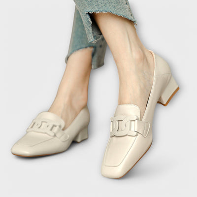 Monika™ | Elegante mokkasiner med hæl