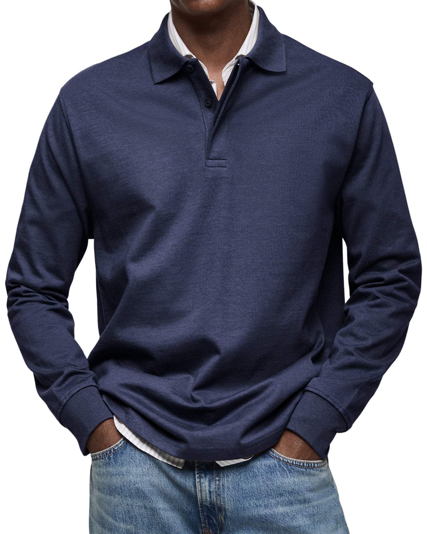 Torsten™ | Casual Poloshirt med Lange Ærmer