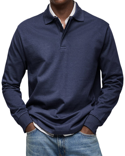 Torsten™ | Casual Poloshirt med Lange Ærmer