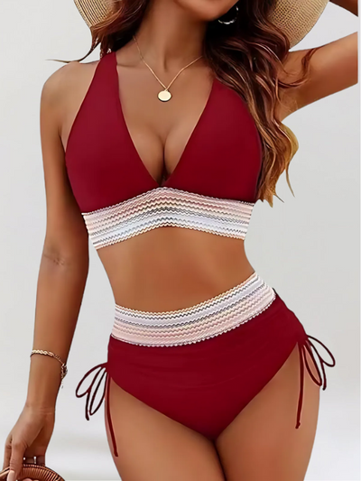 Lucy™ | Bikini Sæt med Mavekontrol og Høj Talje
