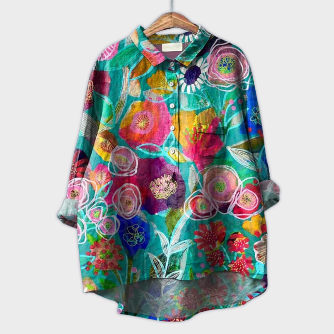 Blomster | Håndlavet Kvindebluse