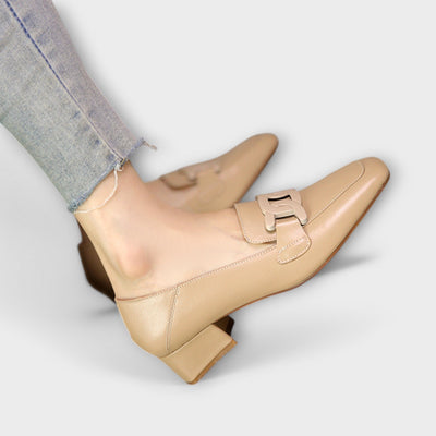 Monika™ | Elegante mokkasiner med hæl