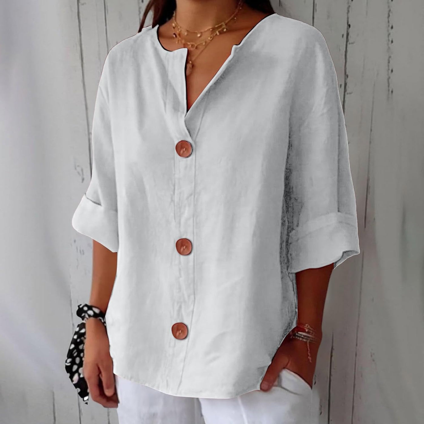 Nova™ | Afslappet linnedbluse til tidløs elegance