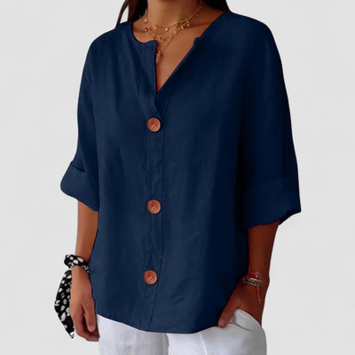 Nova™ | Afslappet linnedbluse til tidløs elegance