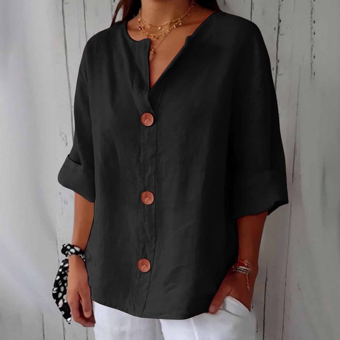 Nova™ | Afslappet linnedbluse til tidløs elegance