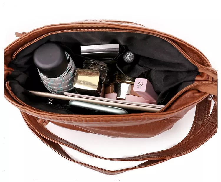 Freya - Læder Skuldertaske