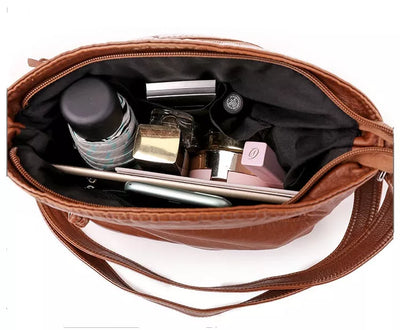 Freya - Læder Skuldertaske