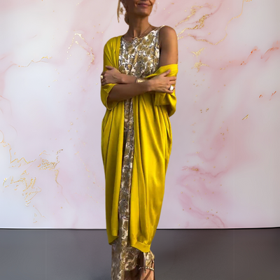 Mette™ | Elegant kjole med cardigan