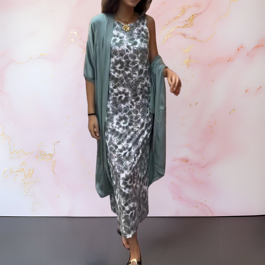 Mette™ | Elegant kjole med cardigan