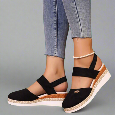 Gitta | Plus-Size Wedge Sandaler – Komfortable og Alsidige