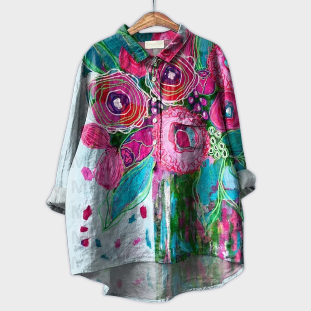 Blomstret | Håndlavet Kvindebluse