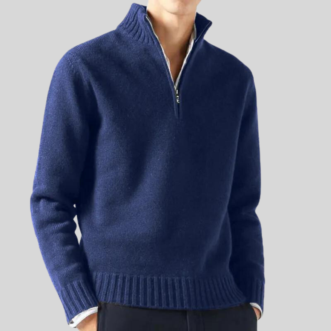 Andreas | Luksuriøs Halv-Zip Sweater
