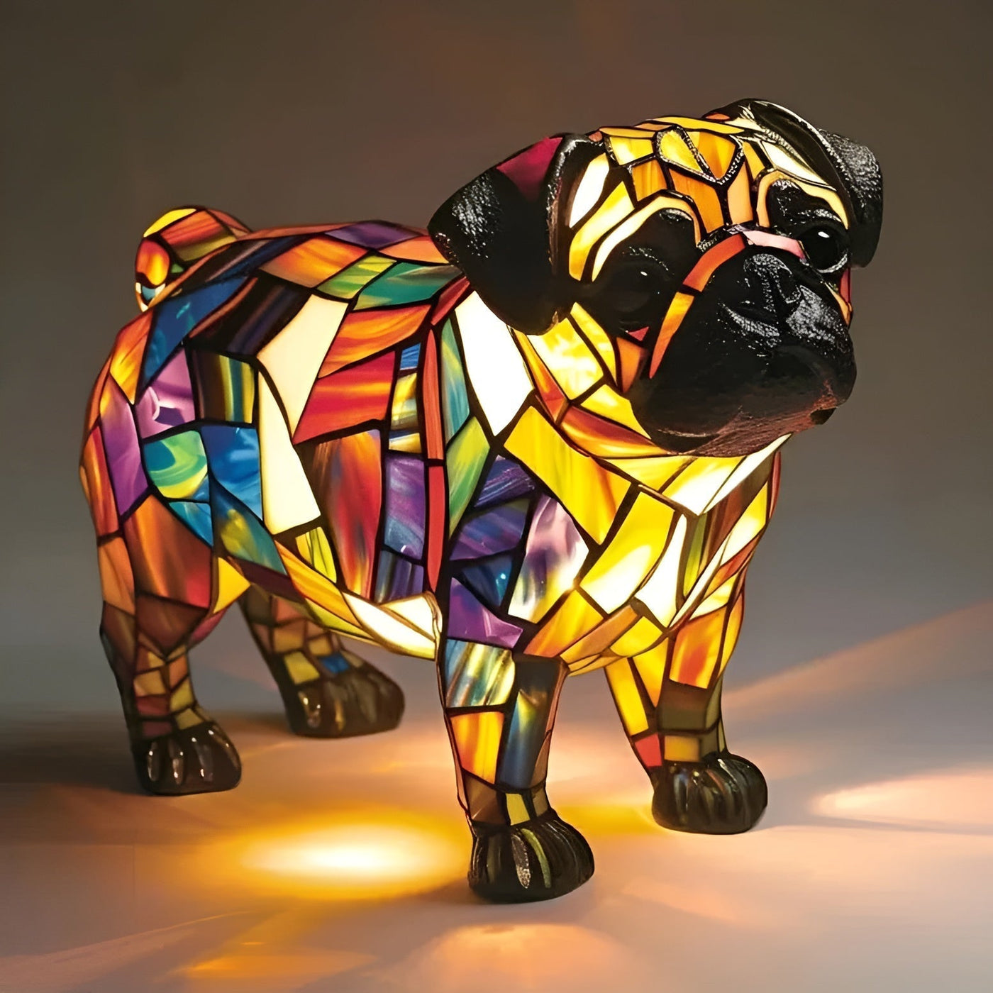 Sprøjt af lykke pug
