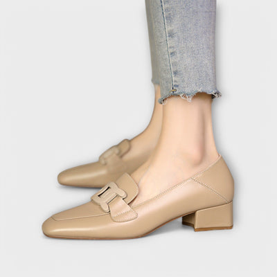 Monika™ | Elegante mokkasiner med hæl