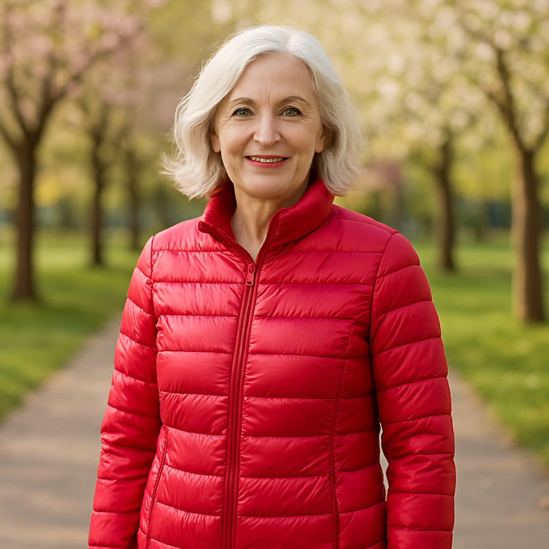 Ulla Padded Mid-Layer | Red