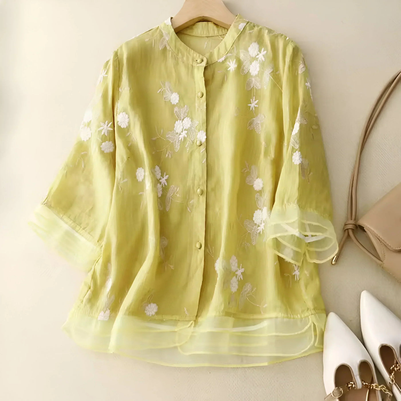 Emma – Let og Elegant Bomuldsbluse
