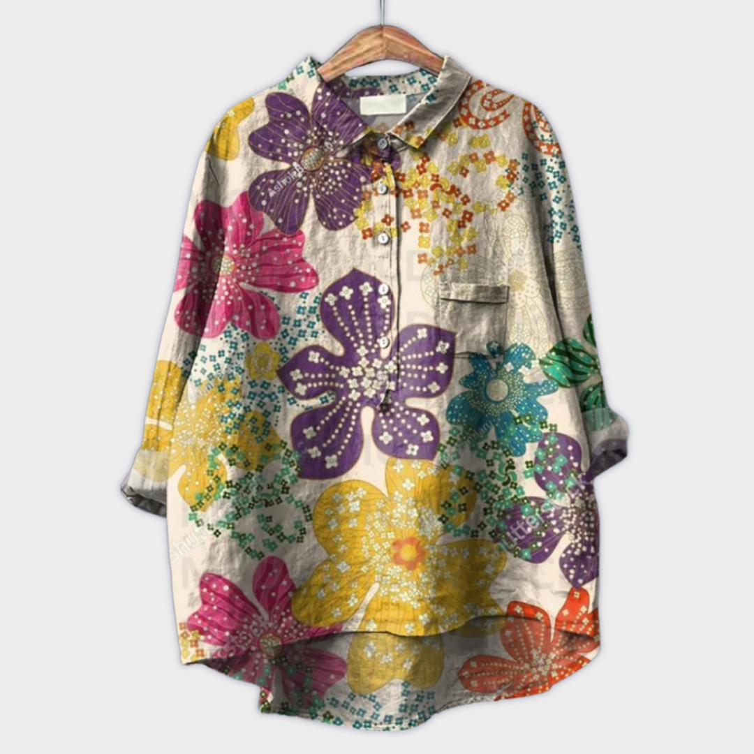 Blomster | Håndlavet Kvinders Bluse