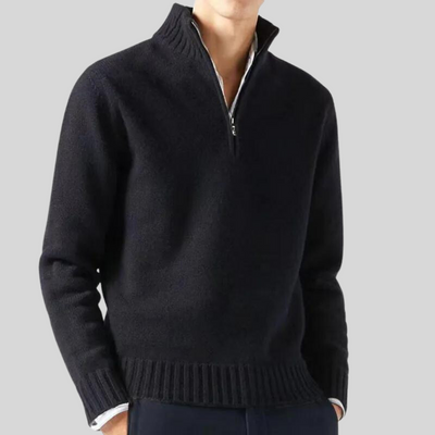 Andreas | Luksuriøs Halv-Zip Sweater