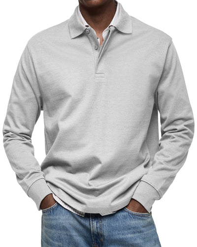 Torsten™ | Casual Poloshirt med Lange Ærmer