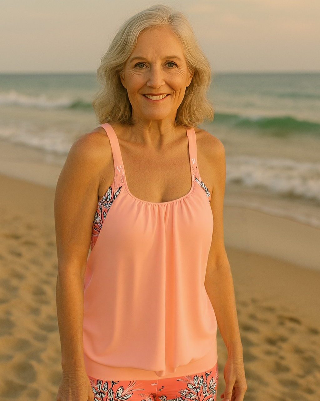 Inge - Blomsterprint Klassisk Tankini